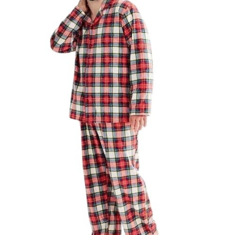 Jingle Bell Rock Notch Pajama Top & Pajama Bottoms Set 4XB (9998)